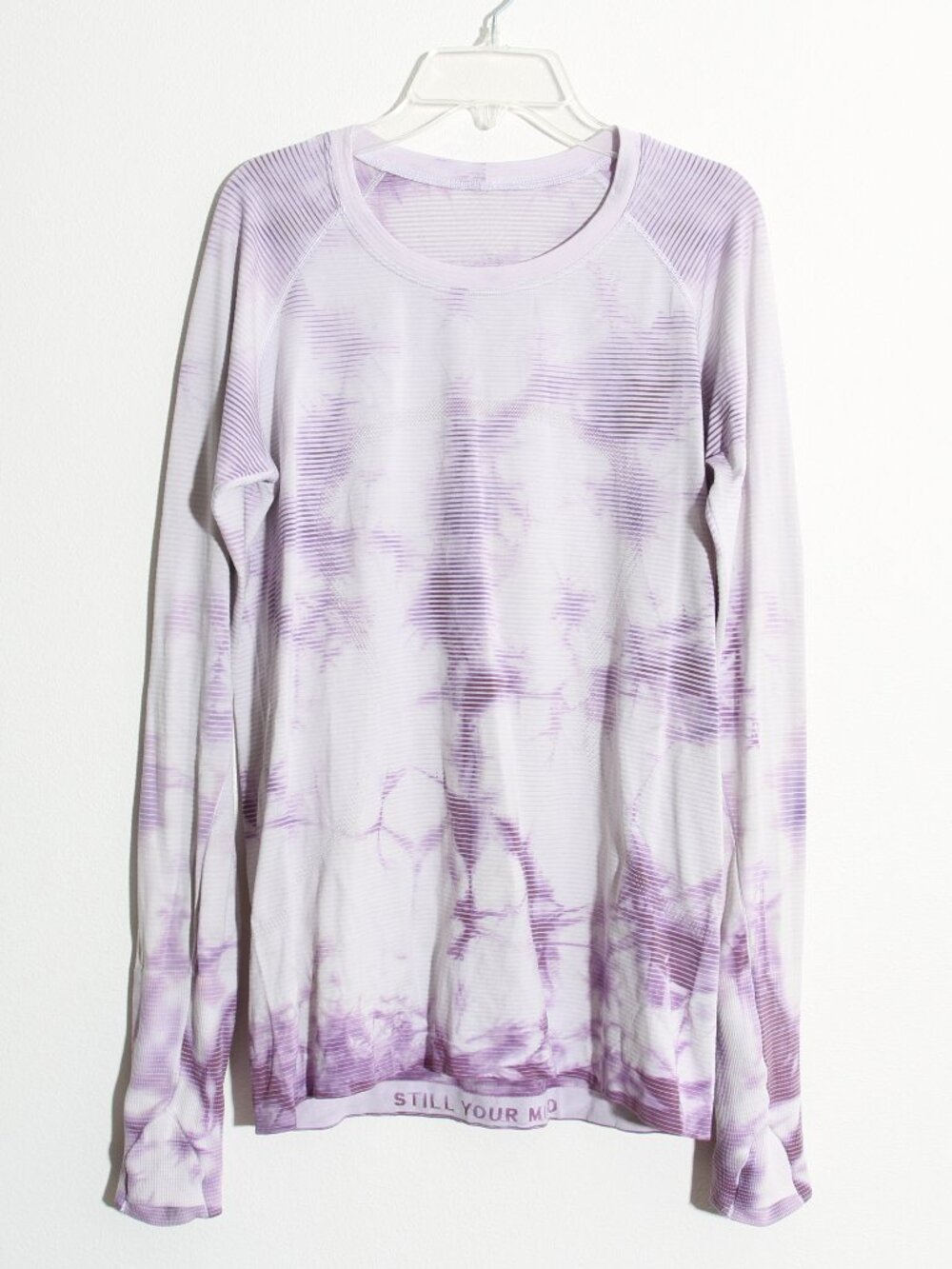 Lululemon Swiftly Tech Long Sleeve Shirt 2.0 Shibori Stripe Wisteria Purple 10 - Picture 2 of 15